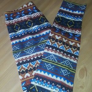 Colorful patterned tights